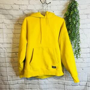 Levi’s Hoodie Mens M Yellow Mustard Oversized Skate Sweatshirt Heavy